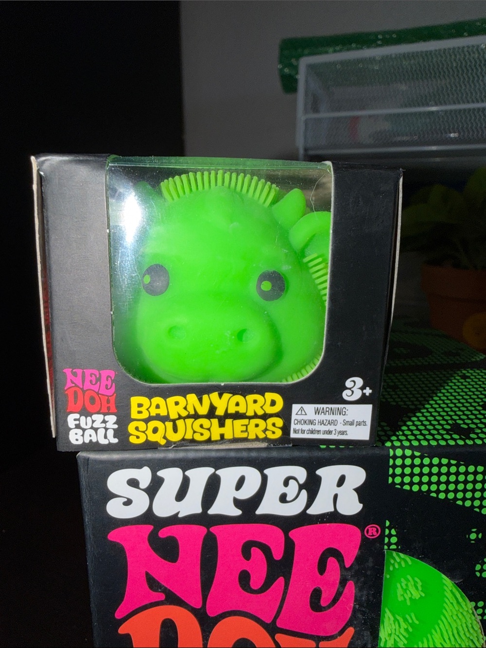 *New Release Super NeeDoh Fuzz Ball & Barnyard Squishers - Green Authentic two - Picture 7 of 8